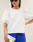 Jet cheetah blouse, Off white