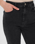 RivyGZ flared jeans, Dark grey