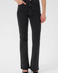 RivyGZ flared jeans, Dark grey