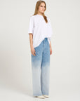 BebbieGZ HW wide jeans, Faded blue