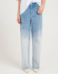 BebbieGZ HW wide jeans, Faded blue