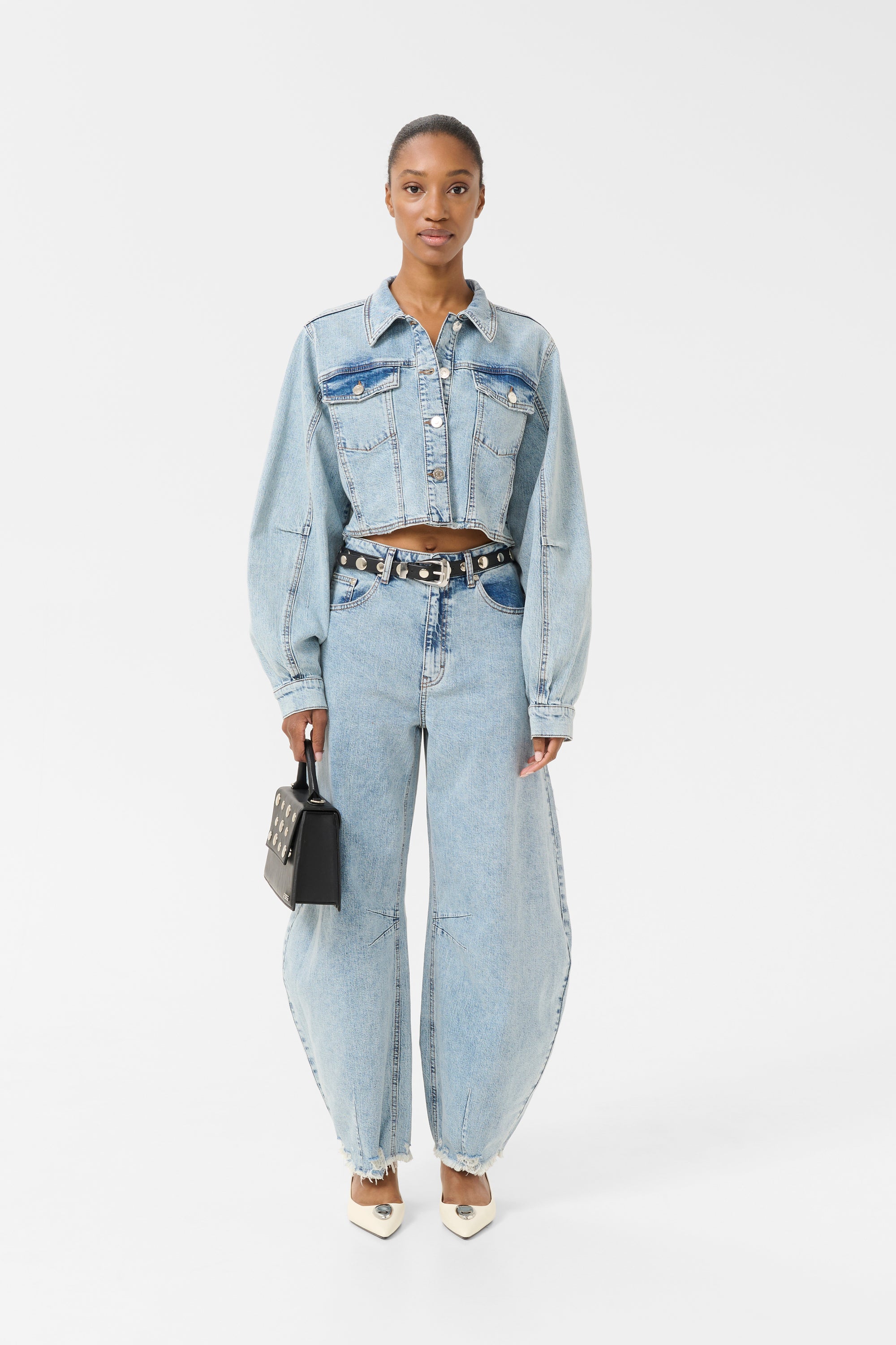 GZdea cropped jacket Light blue denim