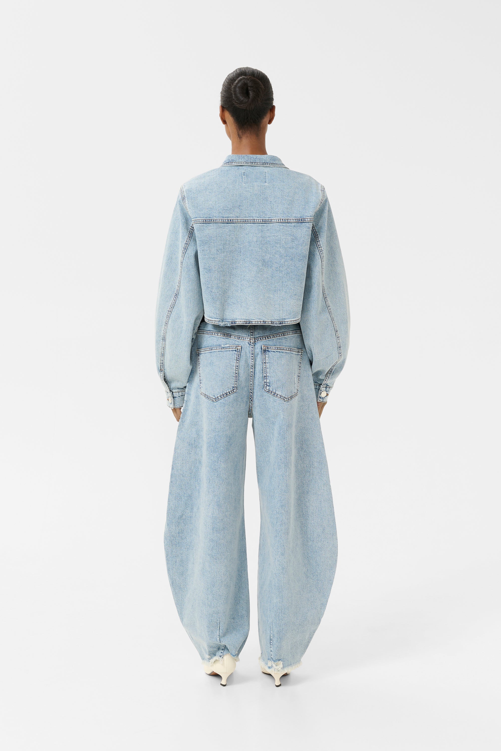 GZdea cropped jacket Light blue denim