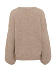 GZalpha slit pullover, Warm sand mel