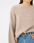 GZalpha slit pullover, Warm sand mel