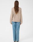 GZalpha slit pullover, Warm sand mel