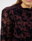 GZflora top, Anoria/Black