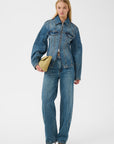 GZmelu HW barrel jeans, Classic mid blue