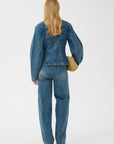 GZmelu HW barrel jeans, Classic mid blue