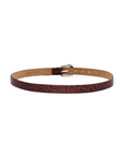 GZsuva patent belt, Dark brown croco