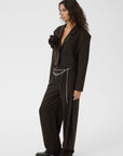 GZpaula short blazer, Ganache