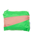 The New Foldable Backpack Greenscreen & Coral Large