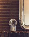 Retro ceramic clock chrome