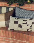 Natural patched cushion