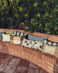 Natural patched cushion