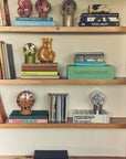 Retro ceramic clock chrome