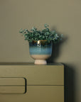 Retro flower pot, Lagoon