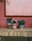 Retro flower pot, Lagoon