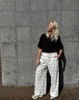Salliy Trousers, White Alyssum