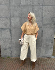 Vina jacquard blouse, Desert