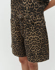 Taline-M Shorts, Leopard mist