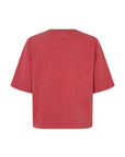 Saabby t-shirt, Tomato Red Pigment