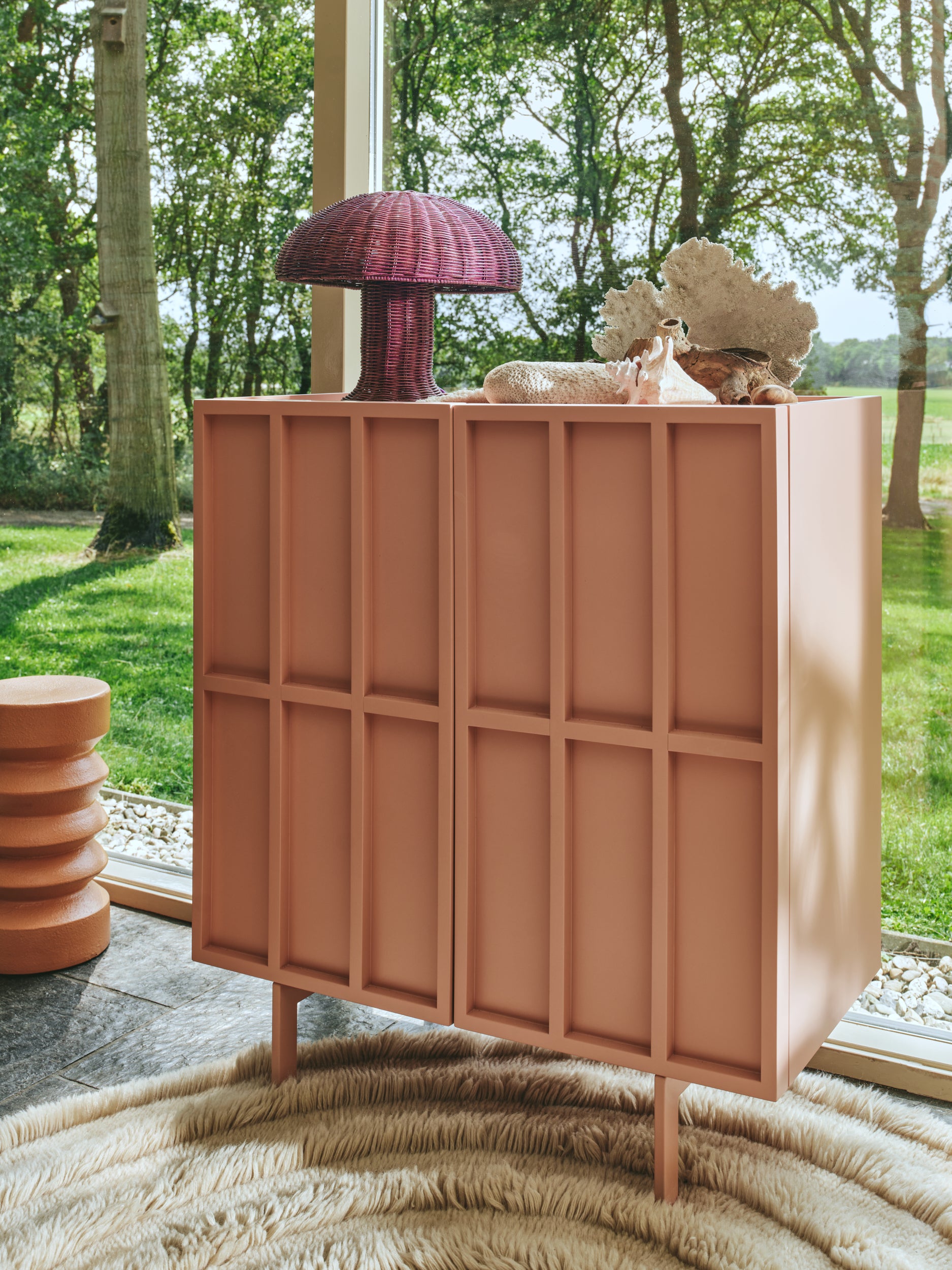 Tafellamp, Rattan table lamp