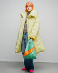 The New Shopping Bag Holly Green & Orange Medium