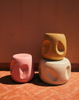 Currents ceramic side table sand