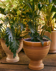Stoneware planter caramel