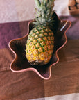 Shell serving bowl coral