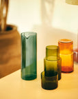 Tube glass olive