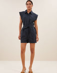 Ollie poplin suit midnight