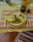Bamboo placemat, amber