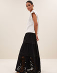 Mason pleats top, Light grey melee