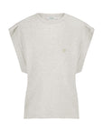 Mason pleats top, Light grey melee