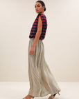 Diede heavy flame stripes top, French stripe