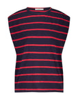 Diede heavy flame stripes top, French stripe