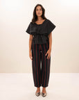 Simone bubble top, Jet black