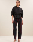 Christi bubble blouse, Black
