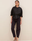 Christi bubble blouse, Black