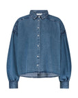 Sarah short denim blouse, Medium denim