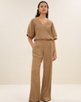 Mabel lurex blouse, Gold
