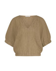 Mabel lurex blouse, Gold