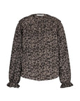 Gia leo blouse, Brown leo