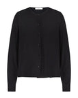 Noi black cheetah blouse, Black cheetah