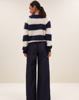 Sian stripe pullover, Midnight stripe