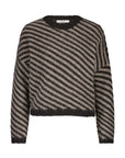 Diagonal natural pullover, Biscuit