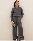 Benji metallic pants, Metallic silver