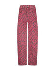 Lew red cheetah pants, Red cheetah print